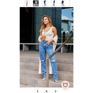 Kittenish mid rise jeans! NWT Size 24